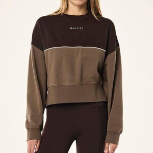 NWOT PE NATION - SHIFT SWEAT IN WALNUT - Size Small